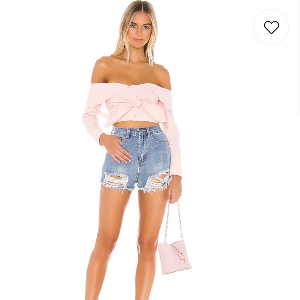Distressed Denim Shorts